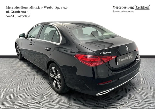 Mercedes-Benz Klasa C cena 189900 przebieg: 40700, rok produkcji 2022 z Wrocław małe 436